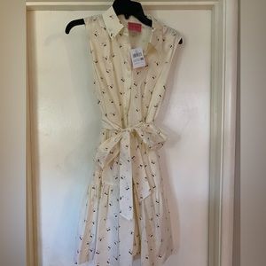 *NEW With Tags” Kate Spade “Bees Shirtdress” size M